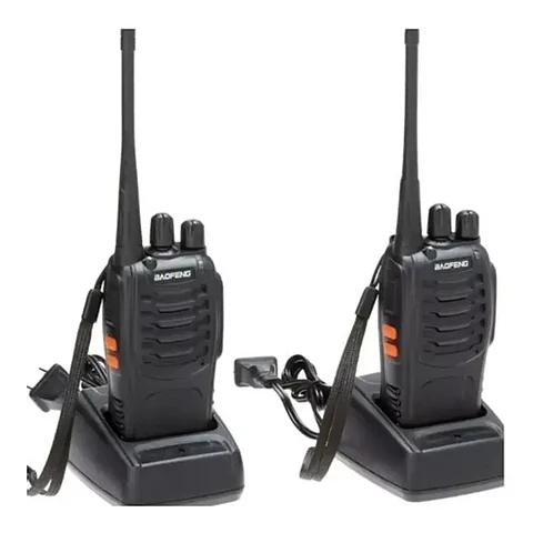 Walkie Talkie Doble  Pack 2 Radios Transmisor Walkie Talkie Color Negro