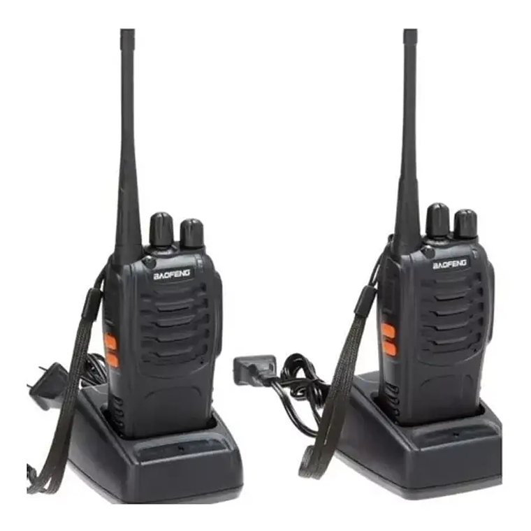 Walkie Talkie Doble  Pack 2 Radios Transmisor Walkie Talkie Color Negro 1