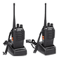 Walkie Talkie Doble  Pack 2 Radios Transmisor Walkie Talkie Color Negro - Miniatura 1