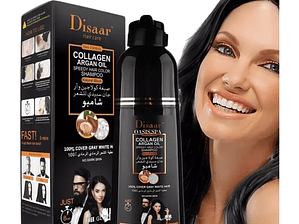 Shampoo Cubre Canas Tinturador Castaño Natural Argan 420ml