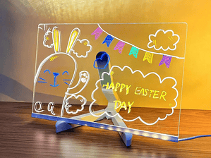 Luminarc Pizarra Led Fanrui Pizarra Acrílica De Borrado En Seco De 7 Colores Que Cambian