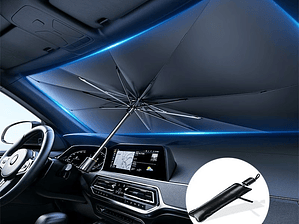 Protector solar plegable y portátil para parabrisas de auto