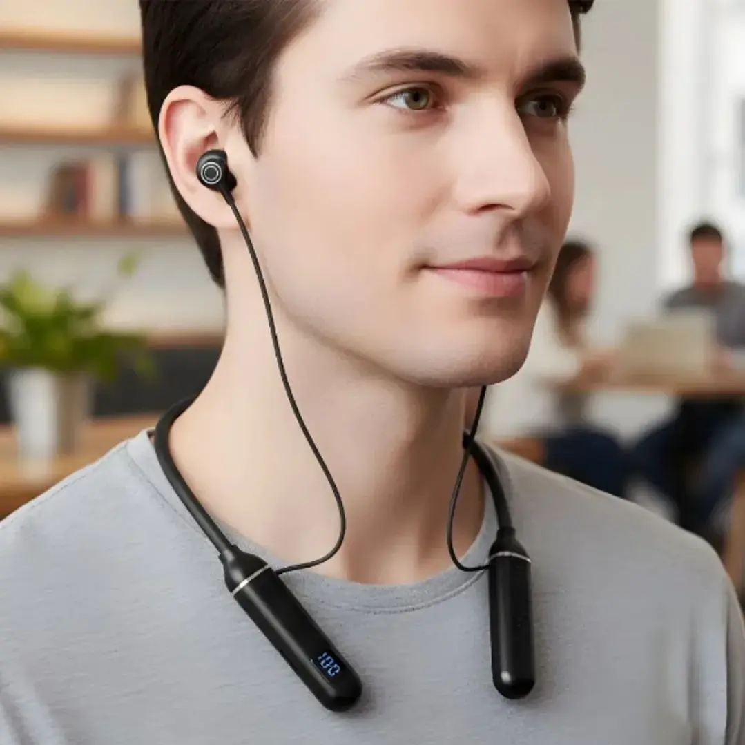 Audífonos Deportivos Bluetooth V5.0 de Cuello con Imán  2