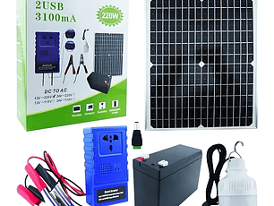 Generador Solar Portátil 220W Inverter Energía Limpia 220V
