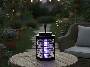 Lámpara Mata Mosquitos Insectocutor Eléctrico con Luz UV