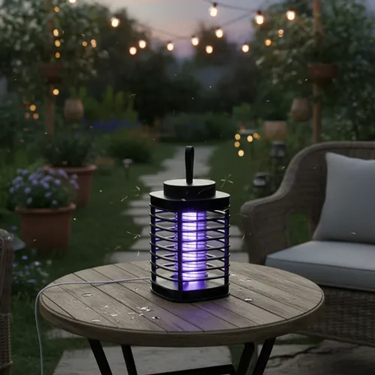 Lámpara Mata Mosquitos Insectocutor Eléctrico con Luz UV 1