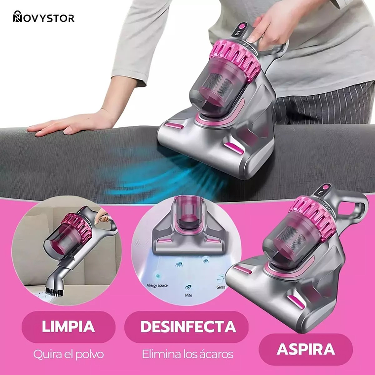Aspiradora Anti Acaros Inalámbrica Eliminadora Al Vacío 3