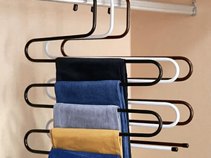 Gancho Ropa Metálico Pantalones Colgador 5 En 1 