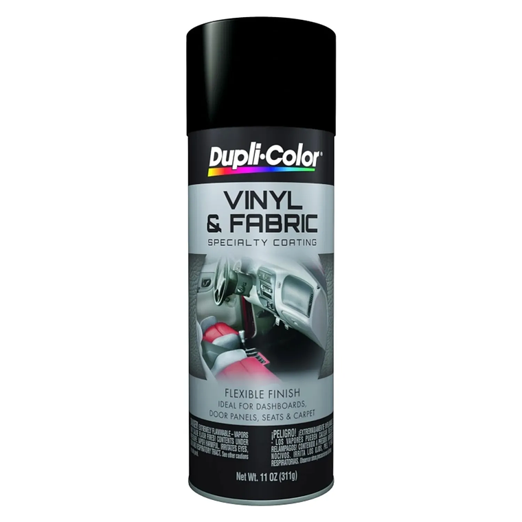 DupliColor Pintura telas y vinilos Vinyl Fabric Flat Black 1
