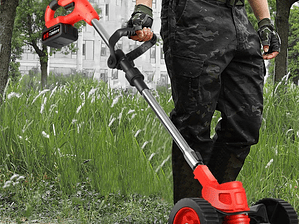 CORTADORA DE CÉSPED CON RUEDITAS