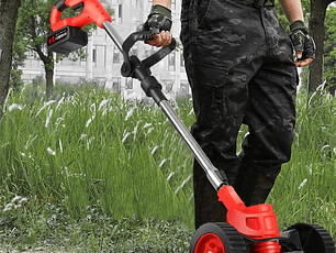 CORTADORA DE CÉSPED CON RUEDITAS