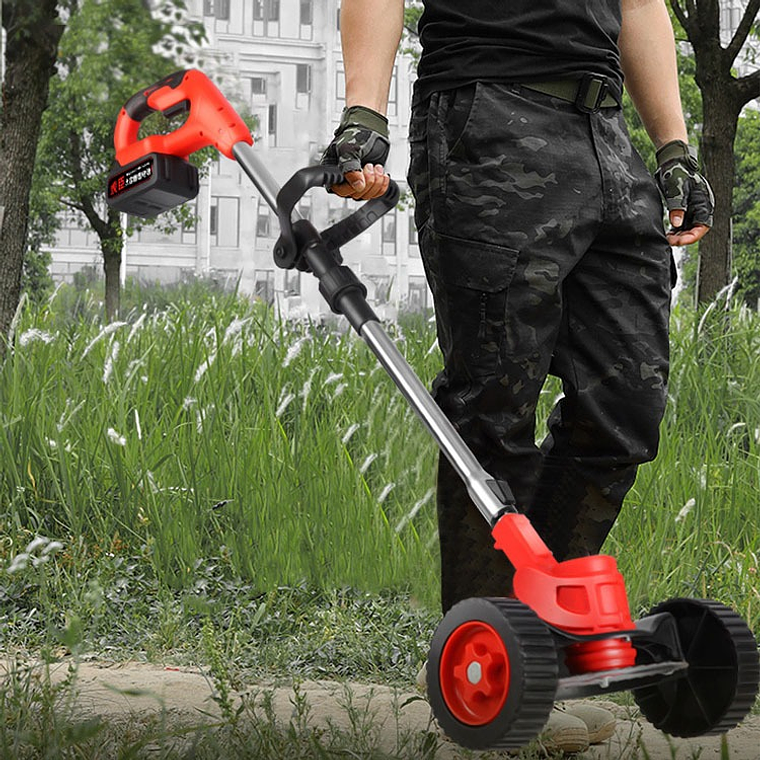 CORTADORA DE CÉSPED CON RUEDITAS 1