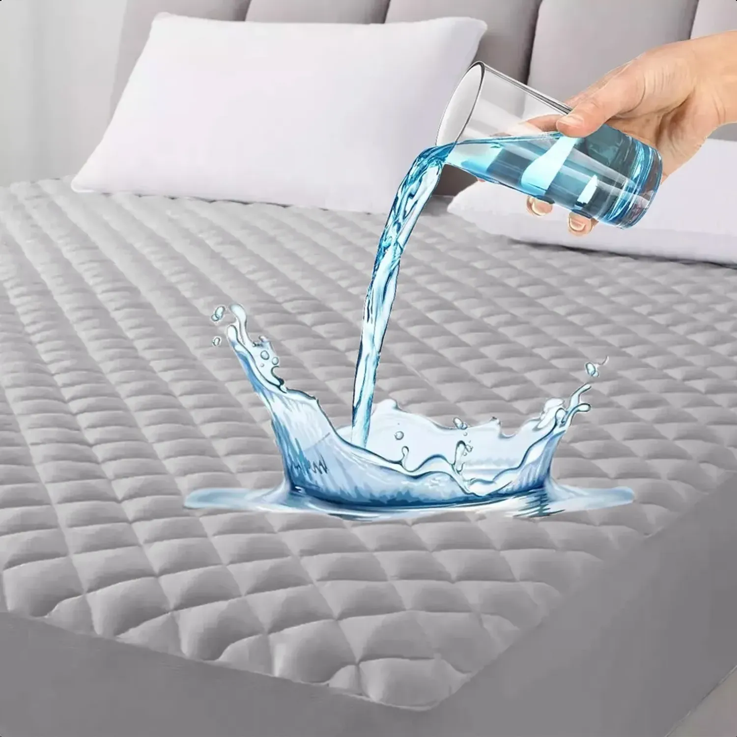 CUBRE COLCHON PROTECTOR IMPERMEABLE 2Plaza 2