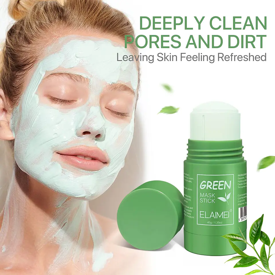 Green Mask Stick, Mascarilla de Limpieza Profunda en Barra de Arcilla Sólida Purificante 3