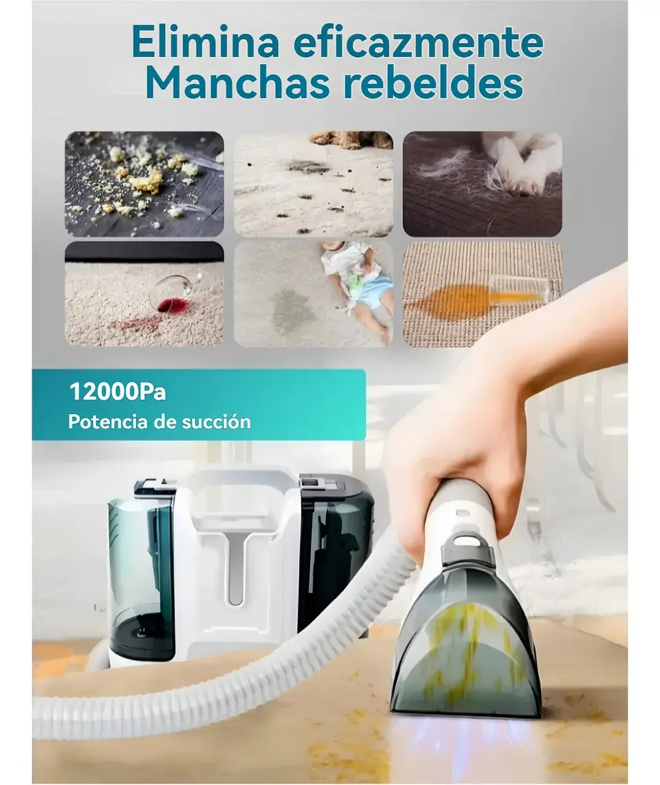 Aspiradoras Lavadora De Sofa Y Alfombra Multiuso Hogar 450w Negro 2