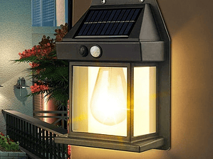 Lampara Ampolleta Solar Exterior Foco Luz Sensor De Movimiento