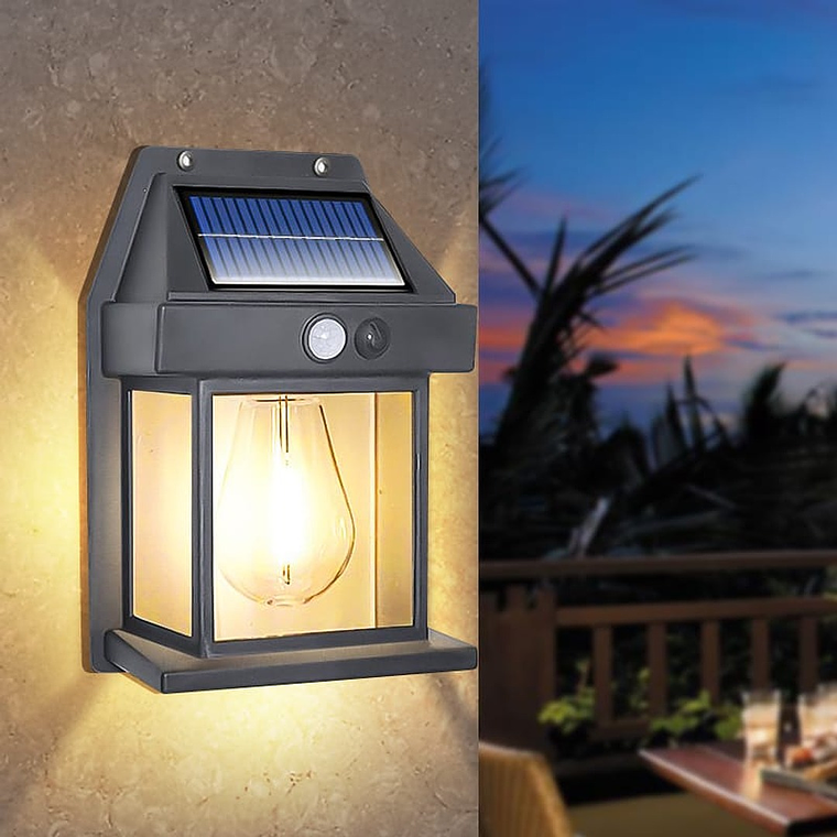 Lampara Ampolleta Solar Exterior Foco Luz Sensor De Movimiento 2