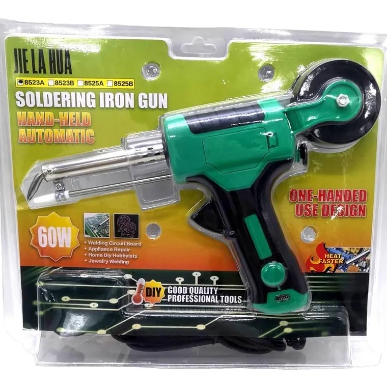 Pistola de Soldadura Eléctrica Jie La Hua 8523A 60W Temperatura Ajustable 200-450°C 4