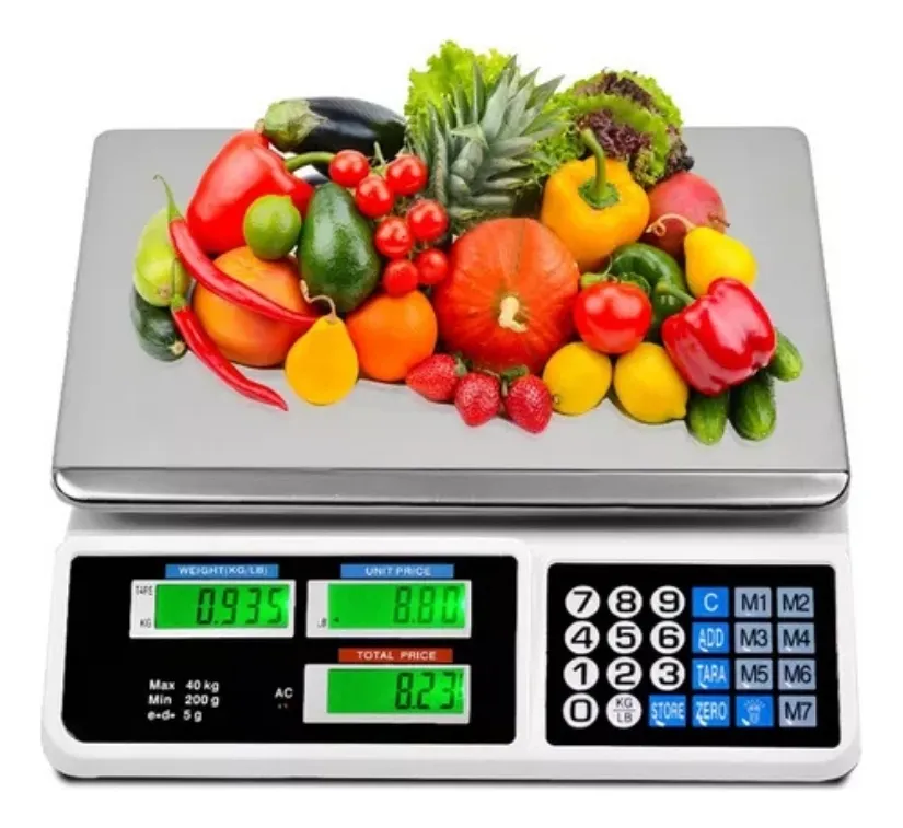 Balanza Pesa Electrónica Digital 40 Kg Negocios Almacen