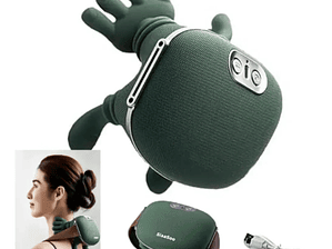 Masajeador Cuello Y Hombros Shiatsu Con Calor Recargable Verde Musgo
