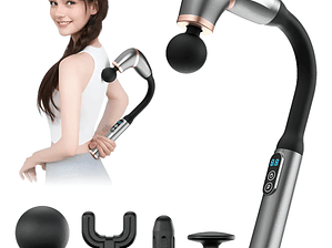 Masajeador Muscular Curvo Intensivo | Alivio Y Relajación Negro