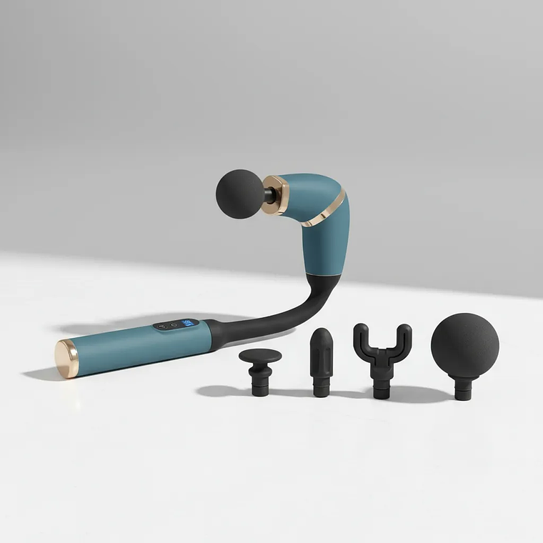 Masajeador Muscular Curvo Intensivo | Alivio Y Relajación Negro 2