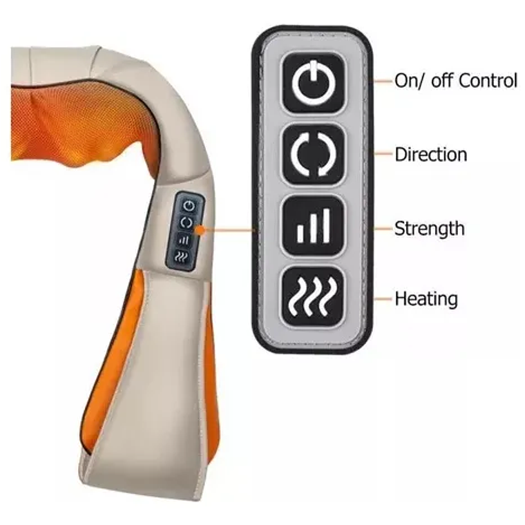 Masajeador Cuello Cervical Hombro Eléctrico Relajante Masaje 2