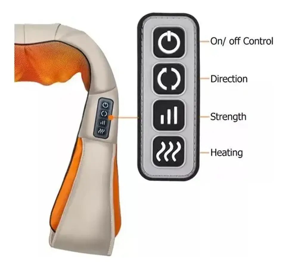 Masajeador Cuello Cervical Hombro Eléctrico Relajante Masaje 2
