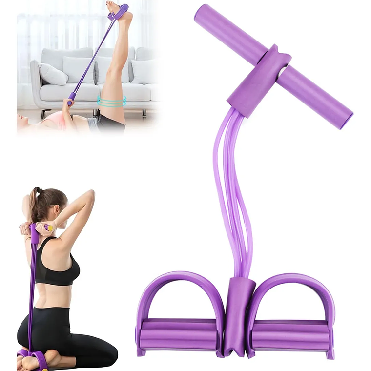Banda Elastica Resistencia Pull Reducer Ejercicio En Casa Violeta 3