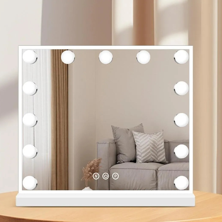 Espejo Tocador Hollywood Maquillaje Con 13 Luces Led Táctil 5