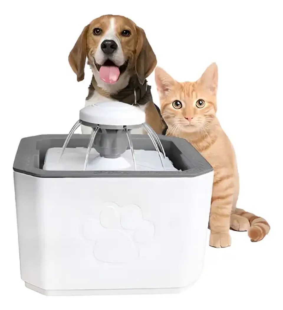 Dispensador De Agua Para Mascotas Electrico Gatos Perros Blanco  2