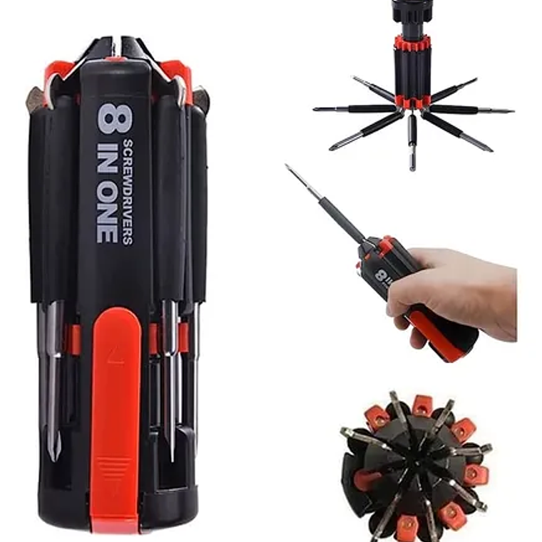 Destornillador 8 en 1 con Luz 2