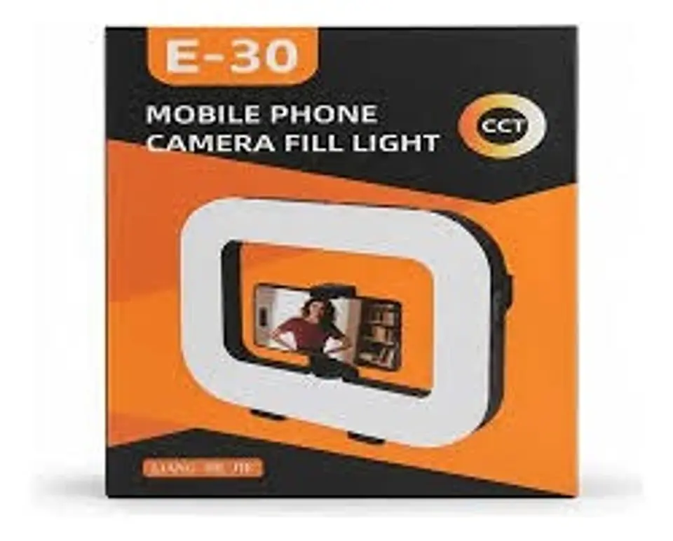 Aro De Luz Led Rectangular E-30 Para Celular Selfie 1