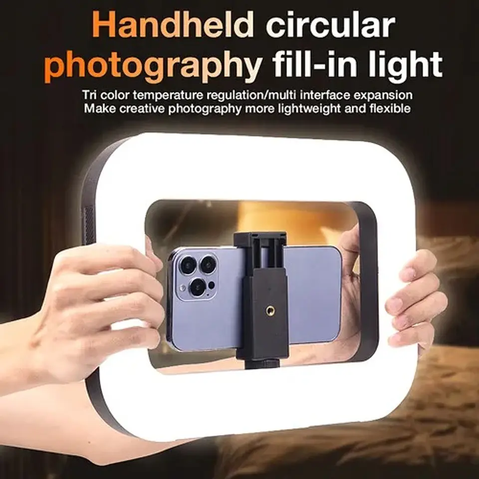 Aro De Luz Led Rectangular E-30 Para Celular Selfie 2