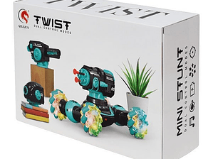 Tanque RC Yugari 4WD Lanzacohetes Negro con Balas Agua y Dardos