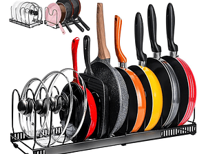 Organizador De Sartenes Y Ollas Con 10 Compartimentos