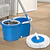 Mopa Giratoria 360° con Canasto de Acero Inoxidable y ruedas