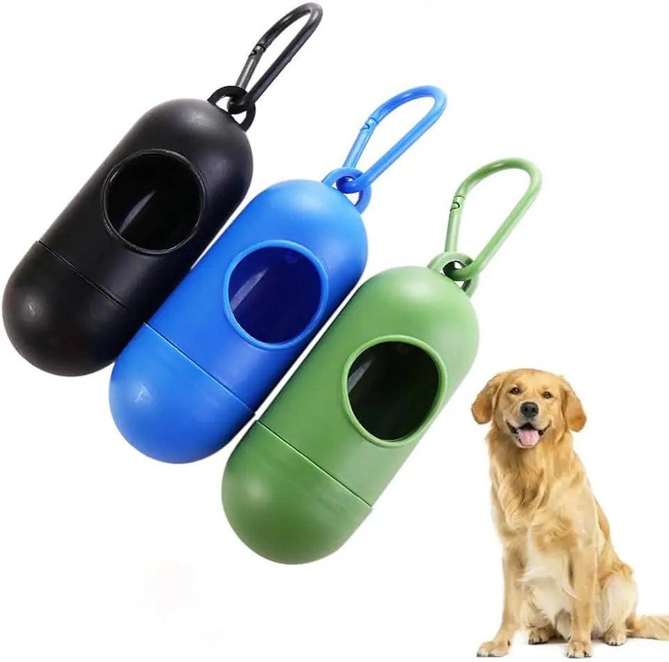 Dispensador Porta Bolsas Para heces Mascotas + 1 rollo 3