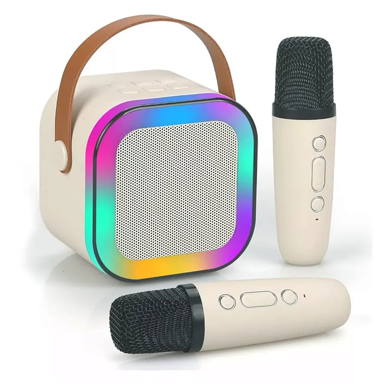 Parlante Con1 Microfonos Bluetooth Portátil Inalambrico 4