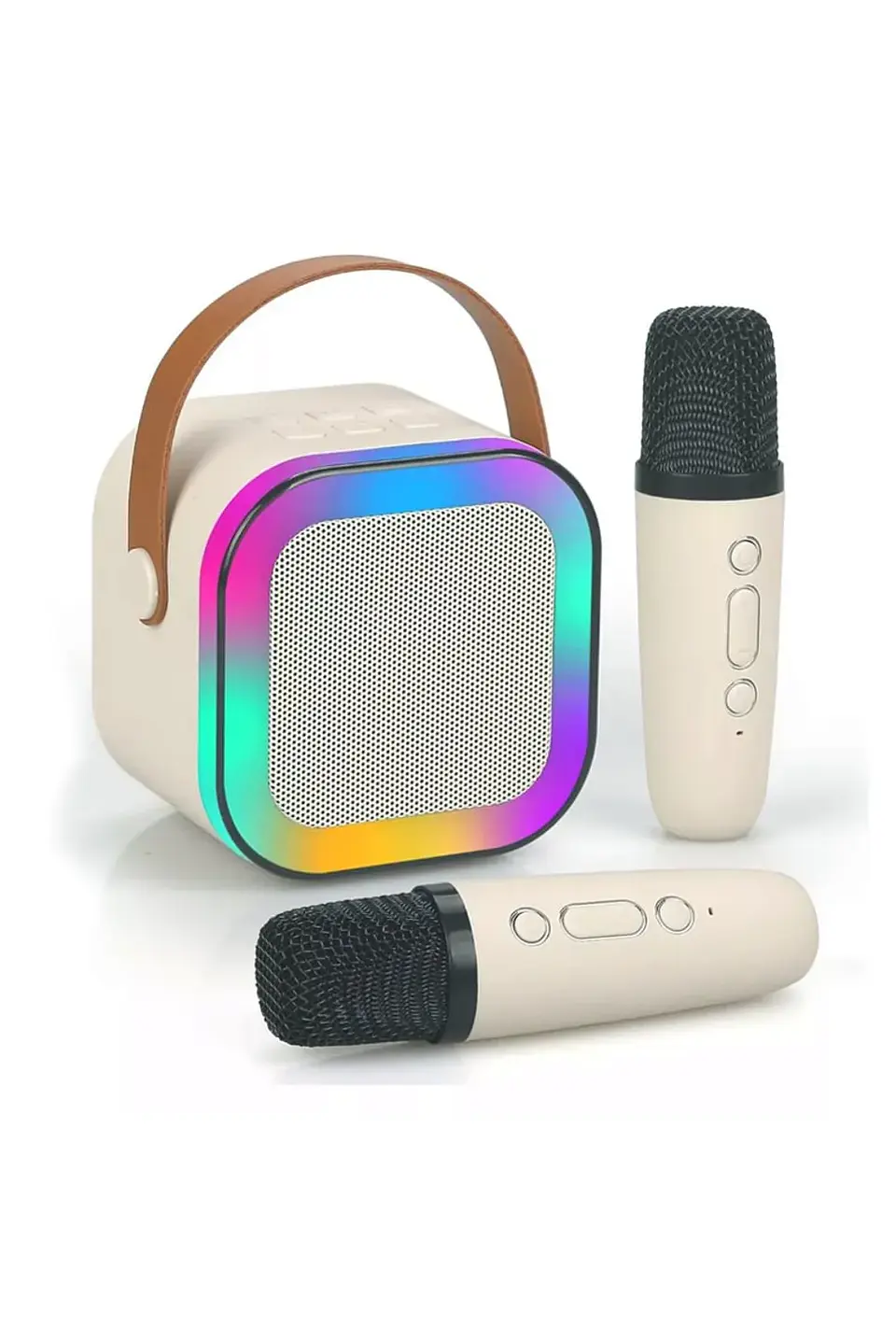 Parlante Con1 Microfonos Bluetooth Portátil Inalambrico 4