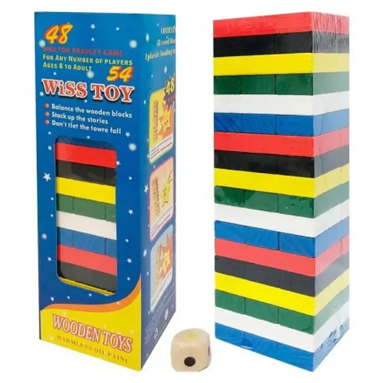 Jenga Juguete de Madera Juego De Mesa 5
