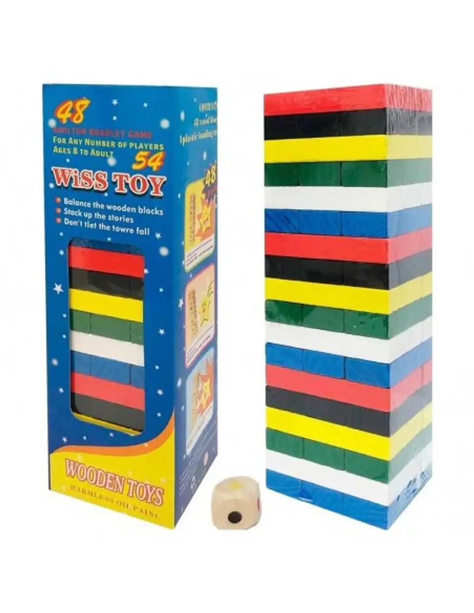 Jenga Juguete de Madera Juego De Mesa 5