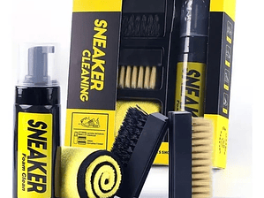 Nuevo Kit de Limpieza en Seco para Zapatos Blancos, Espuma Limpiadora sin Agua de 150 ml con Cepillo y Paño, Todo en Uno