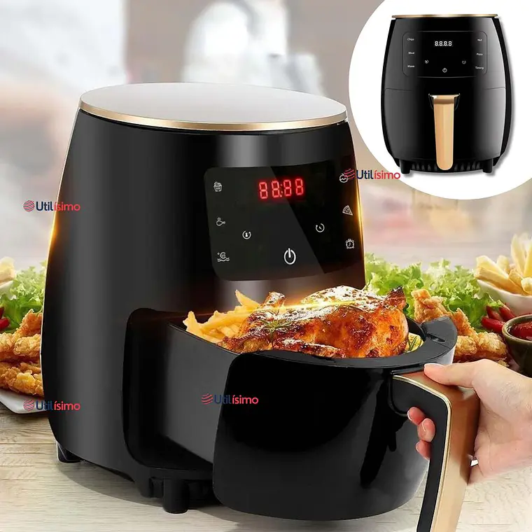 Freidora de aire eléctrica (Air Fryer) inteligente Digital, 3