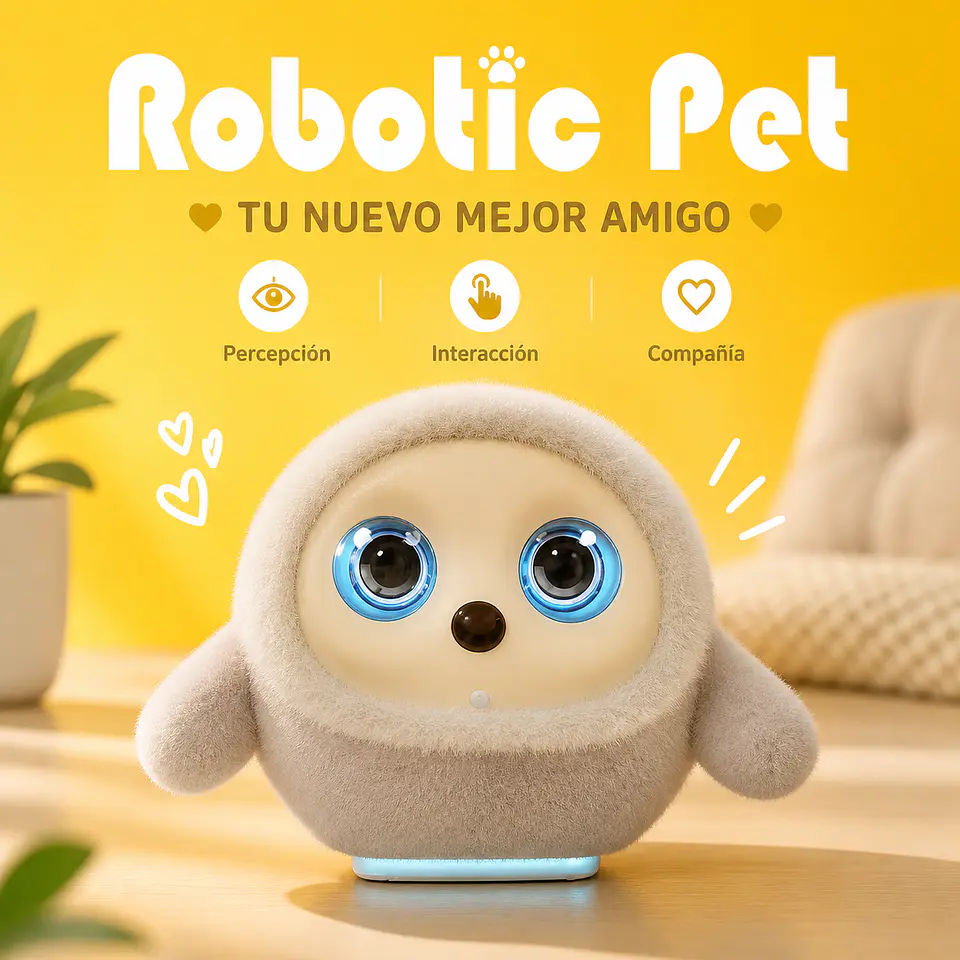 Ropet Robot básico Alimentación mascotas interacción emocional reconocimiento de cara de escritorio 1