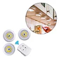 Kit De 3 Lámparas, Foco Led, Inalámbrico, Mando A Distancia, Color Blanco - Miniatura 1
