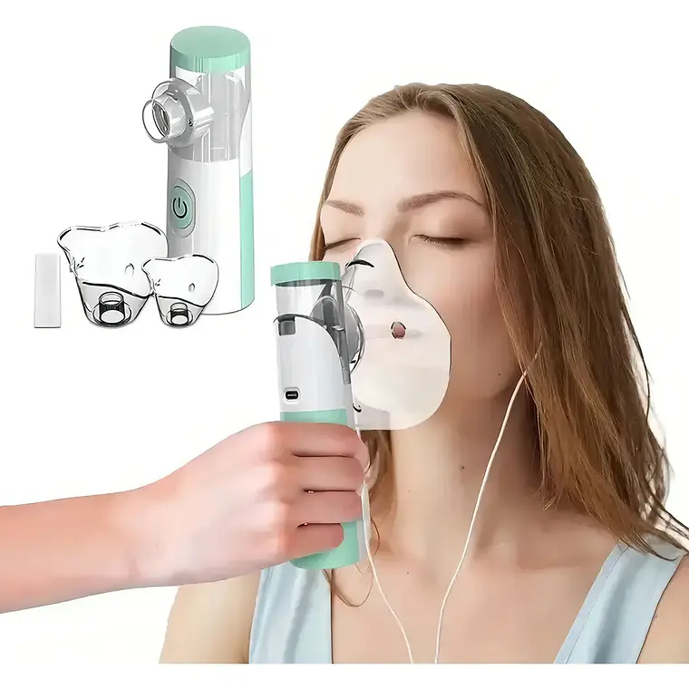 Nebulizador Portatil Mesh Nebulizador Electrico Inhalador Portatil Nebulizador Nebulizadores Maquina Nebulizadora Niños Atomizador Asma Adultos 2