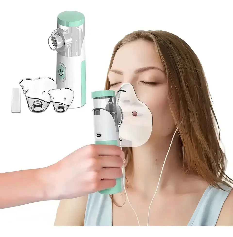Nebulizador Portatil Mesh Nebulizador Electrico Inhalador Portatil Nebulizador Nebulizadores Maquina Nebulizadora Niños Atomizador Asma Adultos 2