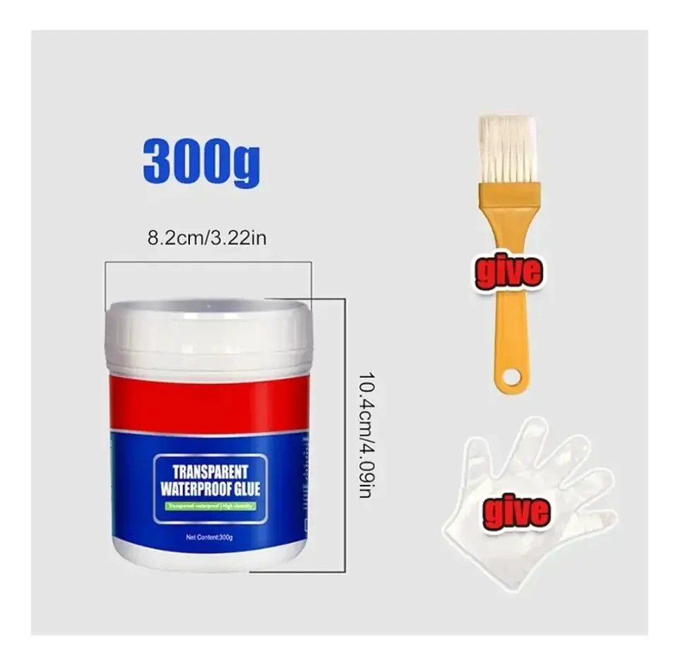 Sellador Adhesivo Impermeable Transparente Tapagoteras 300cc 2