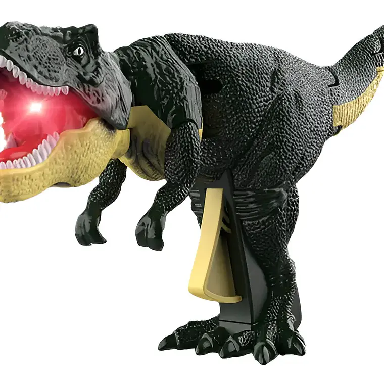 Juguete De Dinosaurio Para Niños Press The Tyrannosauru Mode Color Verde 1